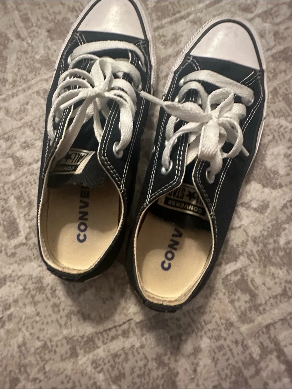 Converse Kids Low Top Sneakers in Black and White